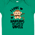 thumbnail image 4 of Inktastic Monkey I Love Hanging out with My Uncle Boys or Girls Baby Bodysuit, 4 of 5