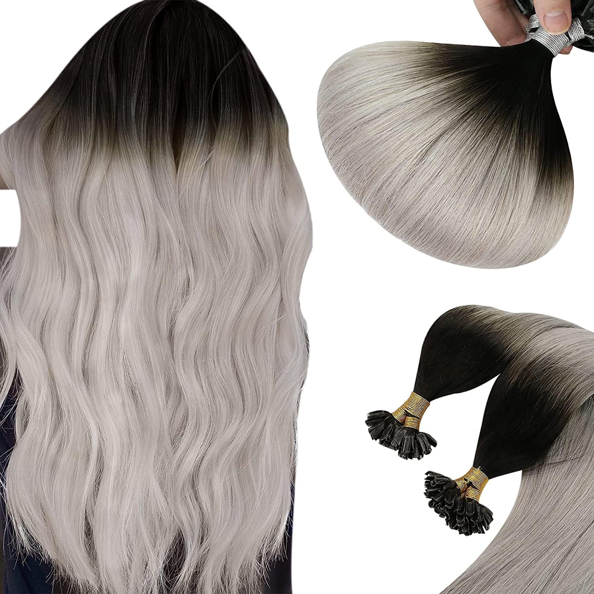Ombre u tip hair extensions Clearance
