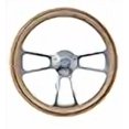 thumbnail image 3 of Hot Rod Street Rod Muscle Car 14 Pouces Chrome & Bois Volant, Chevy Horn, 3 of 4