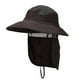 thumbnail image 5 of Sombrero de pesca cómodo e informal con solapa de malla y cordón ajustable en la barbilla. Gris oscuro, 5 of 9
