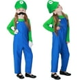 thumbnail image 3 of KAWELL Super Bros Costume Toddler Cosplay Costume Brothers Halloween Cosplay Costume, 3 of 7
