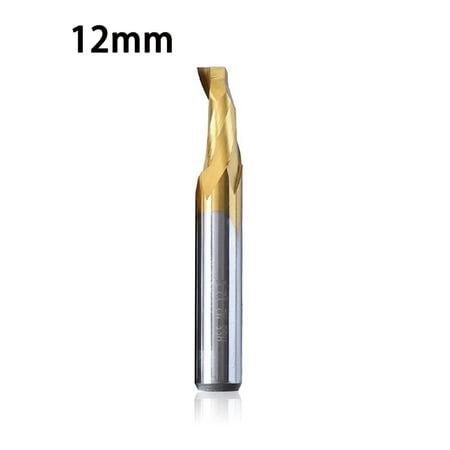 

BAMILL 1PC Titanium End Mill Engraving Router Bit M2 Single Flute Spiral Milling Cutter