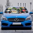 thumbnail image 2 of Awypu Flowers Car Sun Shade Windshield Funny Windshield Sun Shade for Vehicle SUV Truck Protector 55.12*29.92 in, 2 of 7