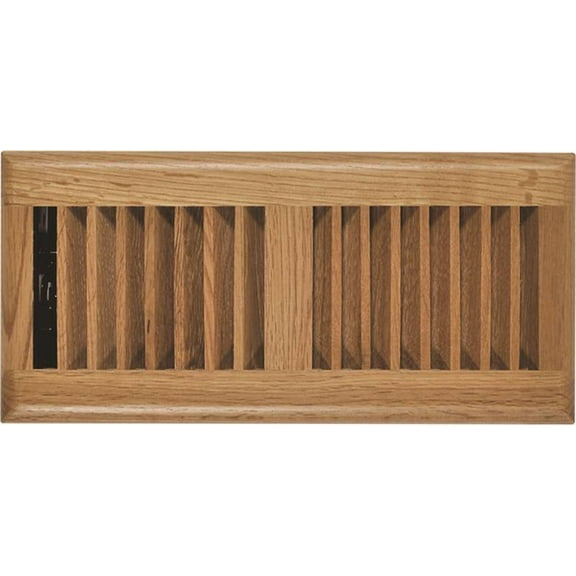 Imperial Manufacturing RG2194 4 x 10 in. Oak Louvered Floor Register