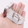 thumbnail image 2 of Right Angle Door Clasp Stainless Steel Door Lock Hasp Padlock, 2 of 5
