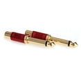 thumbnail image 5 of 6.35mm 1/4 inch Male Mono to Female Interconnect Audio Adapter Conversion Plug (Red 2 Pack), 5 of 6