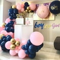 thumbnail image 4 of Gender Reveal Balloon Decoration, Pink and Navy Blue Gender Reveal Balloons Decorations with Team Boy Team Girl Sticker, Boy or Girl Banner Confettis for Baby Shower, 4 of 7