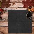 thumbnail image 2 of OULII 50 Pcs Serviettes de Table en Papier Noires Design Classique pour Utilisateurs Domestiques Festivals, 2 of 4