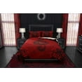 thumbnail image 3 of Couette Ou Duvet Dragon Noir et Rouge, Housse de Lit Goth, Déco de Chambre Goth,, 3 of 7