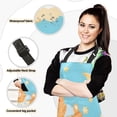 thumbnail image 2 of Cartoon Bears Ballon Stars Clouds Moon Apron Set with Oven Mitts Pot Holders Set of 5 Kitchen Stuff Accessories, 2 of 6