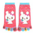 thumbnail image 1 of Allegra K Unisex Ankle Length Rabbit Letters Print Stretchy Toe Socks, 1 of 3
