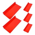 thumbnail image 1 of SASABAXI Red Rectangular Wall Shoes Storage Shelf 5Set For Space-Saving Solution, 1 of 8