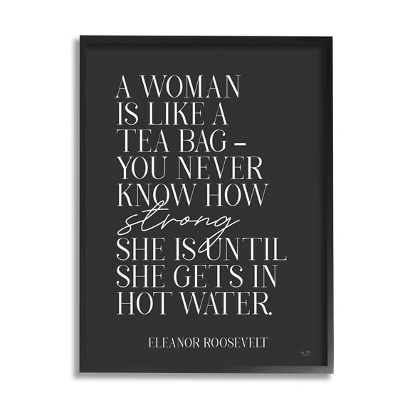 Stupell Industries A Woman Is Like Historical Eleanor Roosevelt Quote, 16 x 20, Design by Lux   Me Designs