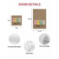 thumbnail image 7 of Easter Kitchen Dish Towels for Drying Dishes Set of 3, Colorful Bunny Spring Cartoon Cute Rabbits Brown Waffle Weave Microfiber Hand Tea Bathroom Towels Quick Dry & Absorbent Towel 15.7x23.6, 7 of 7