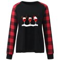 thumbnail image 5 of Pisexur Chandails de Noël pour Femmes 2024 Mode Chandails à Manches Longues à Col Rond Chandails à Capuchon Amusants avec Graphique d'Arbre de Noël Décontractés pour les Fêtes Coupe Ample Surdimensionnée Chandails à Enfiler, 5 of 5