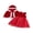 Red, variant on RUINIXCW Toddler Girls Christmas Outfits Kids Girls Santa Costume Shinny Star Printed Velvet Crew Neck Sleeveless Tank Dress and FurryTrim Hooded Cape Cloak Set