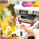 thumbnail image 5 of Juego de Pintura Caliart 24 Colores Acrílicos con 12 Pinceles de 59 ml, 5 of 9