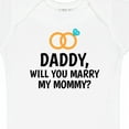 thumbnail image 4 of Inktastic Daddy Will You Marry My Mommy with Rings for Proposal Boys or Girls Baby Bodysuit, 4 of 5