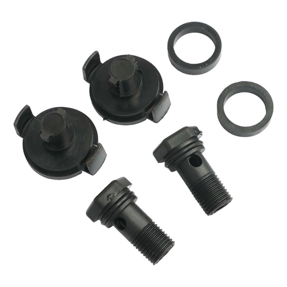 Black Transmission Oil Level Drain Plugs with Gaskets for Hyundai Sonata