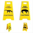 thumbnail image 2 of Dog Vomit Warning Sign Decoration, Fun Gift for Cat Lovers B, 2 of 5