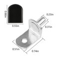 thumbnail image 2 of Clavijas Para Estantes En Forma De L De 1/4 Pulgadas, Clavijas Con Funda De Goma, Plantilla Para Pasador De Estante Para Baño, Escritorio, Estante Esquinero, Estanterías, Gabinete De Almacenamiento Y, 2 of 5