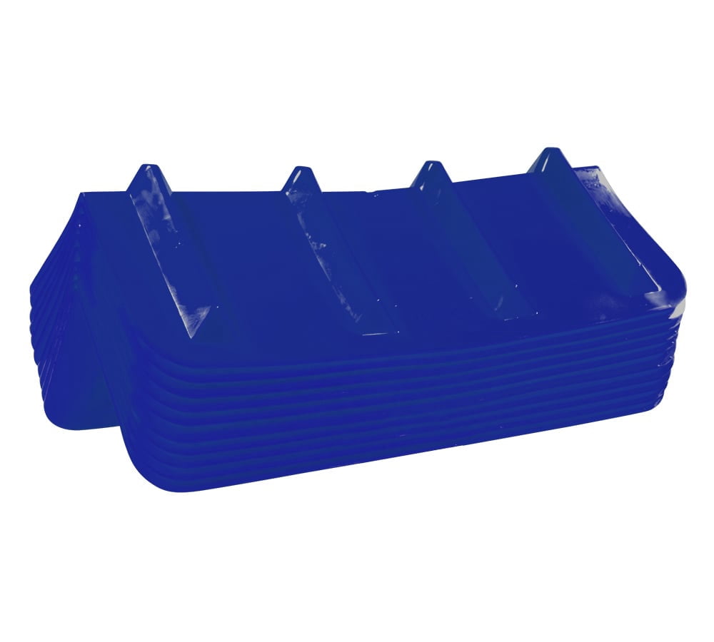 (4 Pack) Blue Corner Protector V Shaped Edge Guard 8" x 8" x 24" Inches