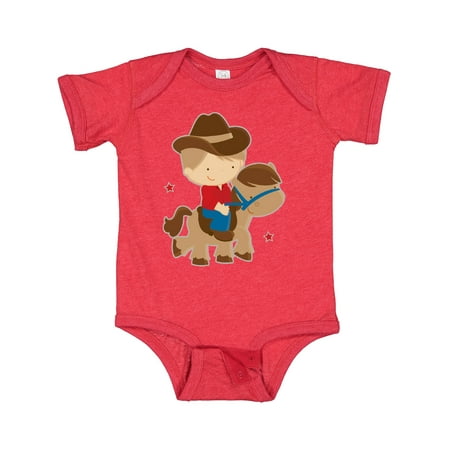 

Inktastic Cowboy Boy on Pony Gift Baby Boy Bodysuit