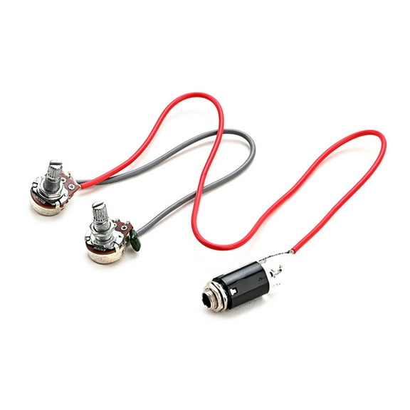 Single Coil Pickup Wiring Harness 1 Volume 1 Tone Jacks Guitar Wiring Harness