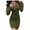 Green, variant on Sngxgn Women's Spaghetti Straps Dresses Split Hem Ruched Bodycon Dress(Green,M)