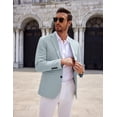 thumbnail image 3 of COOFANDY Men's Lightweight Two Button Knit Blazer - Casual Sport Coats Suit Jacket, 3 of 6