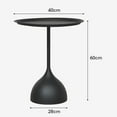 thumbnail image 5 of veasfak Small End Table Coffee Drink Table for NightStand Patio Home Office Black Tall Shape, 5 of 5