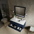 thumbnail image 4 of Castor 48 in W Blue Single Bath Vanity Cultured Marble Top and 43 in Mirror, 4 of 10