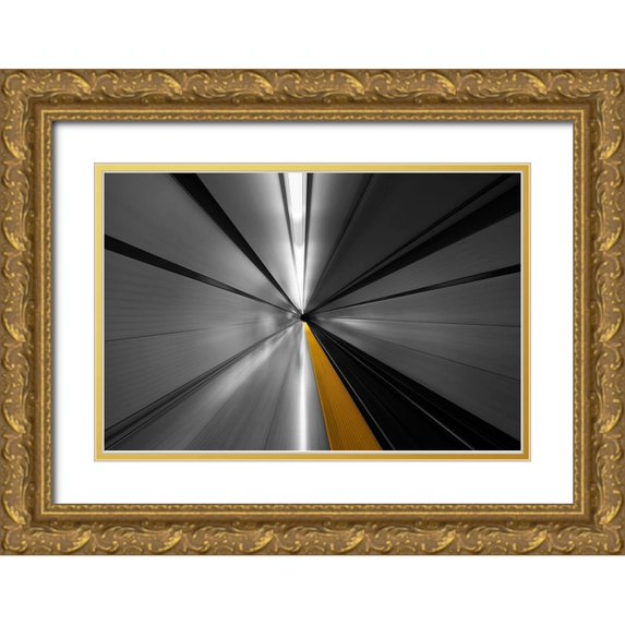 Roland Shainidze, Dr. 18x13 Gold Ornate Wood Framed with Double Matting Museum Art Print Titled - The Power of Speed
