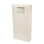 LA Baby Sweet Slumber Crib Mattress with Savannah Tan Print Cover, Tan