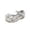 Silver, variant on Gyujnb Toddler Girls Glitter Mary Jane Flats Rhinestone Bow Decor Adjustable Strap Soft Sole Princess Dress Shoes, Closed Toe,8-8.5 Years