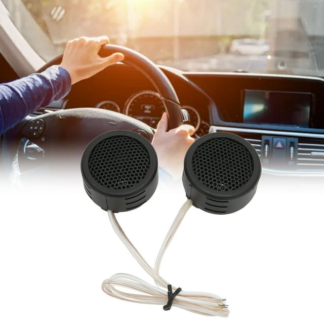 2pcs Car Dome Tweeter Vehicle Stereo Speaker 500 Watt Power 4 Ohm Interior Loudspeaker Universal For Car Audio Systems