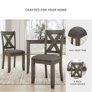Signature Design by Ashley Caitbrook Gray Dining Table and Chairs - Set of 7