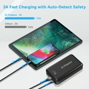 DR.PREPARE 16000 mAh حزمة البطارية مع 7.4 V DC الإخراج لسترة ساخنة