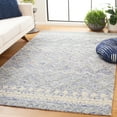 thumbnail image 2 of SAFAVIEH Glamour Drew Geometric Area Rug, Blue/Ivory, 6' x 6' Square, 2 of 7