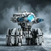 Programmable Hexapod Robot Technic Building Kit, STEM Sci-Fi War Machine Six-Legged Robot with Dual Control, App & Remote Control, Light-Up Cyber Technic Mecha Sets (1406 PCS)