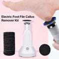 thumbnail image 2 of Kit de removedor de callos de lima de pie eléctrica Herramientas de pedicura de lima de pie portátil Abanopi Blanco, 2 of 7