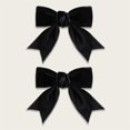 thumbnail image 7 of CXHEGBEJ Velvet Hair Bows Claw Clip For Female 3" Hair Ribbon Clips Alligator Clips Hair for Women Party Dress Headwear Hair Styling Accessories Blackish Green, 7 of 7