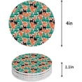 thumbnail image 1 of RYLABLUE Merry Christmas Decor Xmas Tree and Deer Set of 6 Round Coaster for Drinks, Absorbent Ceramic Stone Coasters Cup Mat with Cork Base for Home Kitchen Room Coffee Table Bar Decor, 1 of 5