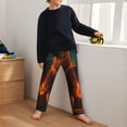 thumbnail image 5 of Wukai Candle Shepherd Dog Print Teenagers' Pajama Pant Sleep Pajama Lounge Pant PJ Bottoms with Pockets and Button Fly(Available in Big & Tall)-XS(5-6), 5 of 6