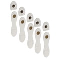thumbnail image 1 of jifeng 5 Sets White Leather Buckle Purse Hasp Notebook Buttons for DIY Handmade Bag, 1 of 8