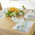 thumbnail image 4 of Ambesonne Flowers Place Mats Set of 4, Summer Flowers, Standard Size, Apple Green Aqua, 4 of 6