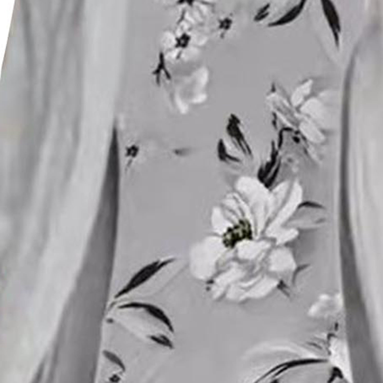 Summer Savings Clearance! Plus Size Dresses for Women Dressy, Women Summer Casual Two Piece Set Solid Coat Wedding Guest Plus Size Elegant Floral Boho Beach Sundress Maxi Dress Gray XXL