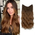 thumbnail image 1 of Hair Extensions Invisible Wire Wavy Curly Long Synthetic Hairpieces For Women Adjustable Headband, 1 of 5