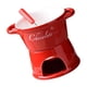 thumbnail image 5 of Olla para fondue de chocolate Olla para fondue de queso Electrodomésticos de cocina Batería de cocina Calentador de mantequilla Rojo, 5 of 9