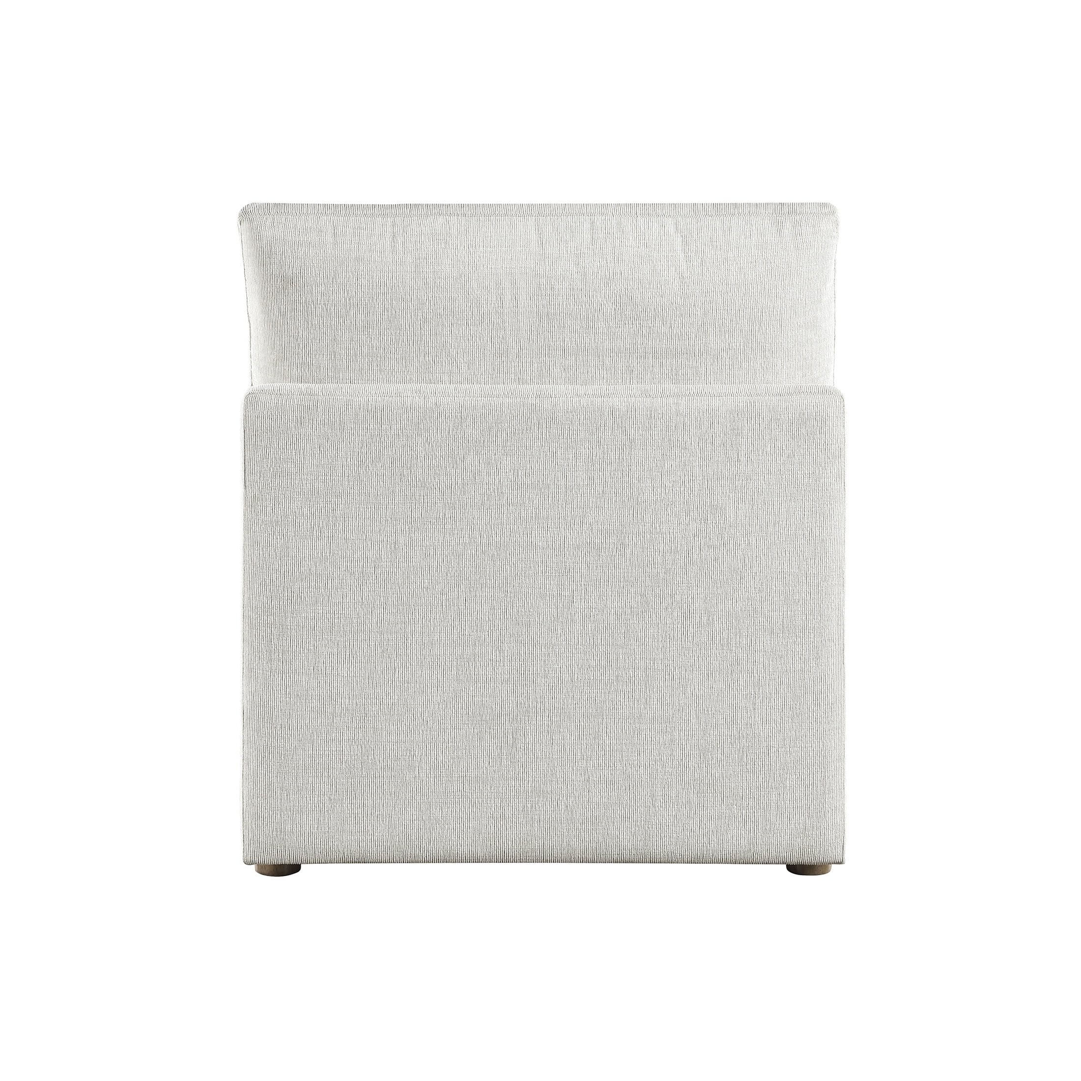 OakvillePark Velmont Sectional Sofa Modular Unit, Chenille Armless Chair, Beige